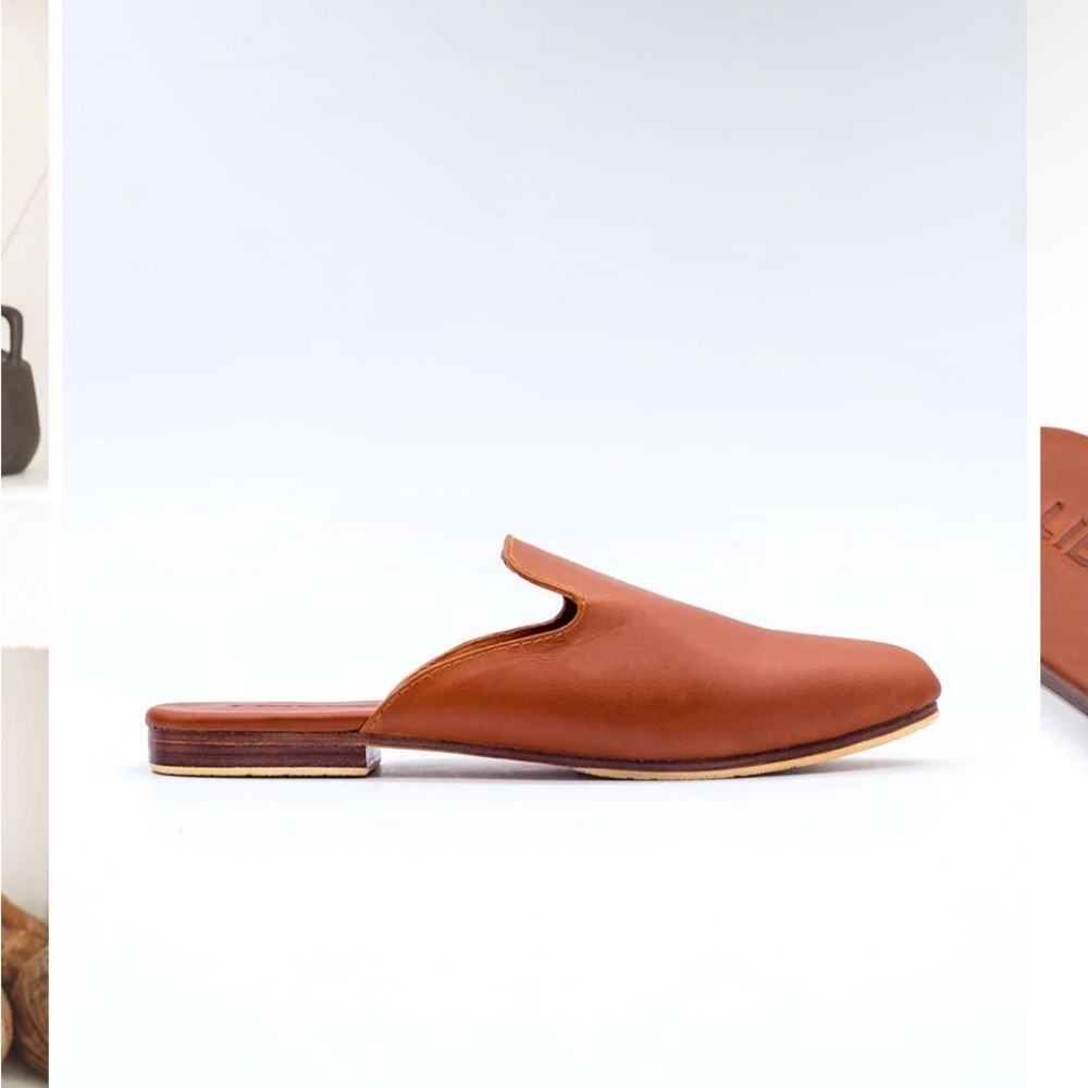 New Liberte Leather “The Modern Mule” Cognac Color Size 8 — image 2 of 8